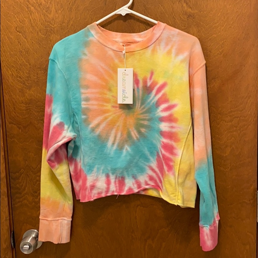 Dreamsicle tye dye crop top brand new size xs